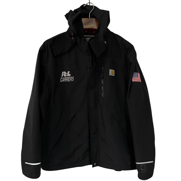 Carhartt Other - Carhartt Storm Defender Shoreline Hooded Work Jacket RL Carriers Waterproof XL